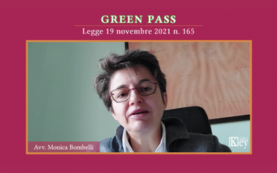GREEN PASSLegge 19 novembre 2021 n. 165
