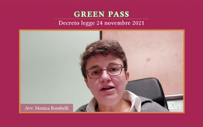 GREEN PASSDecreto legge 24 novembre 2021