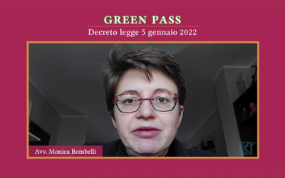 GREEN PASSDecreto legge 5 gennaio 2022