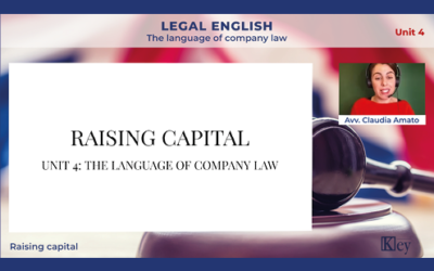 LEGAL ENGLISH Unit 4 – B: Raising capital