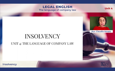 LEGAL ENGLISH Unit 4 – D: Insolvency